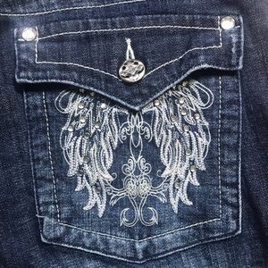 Harley Davidson Jeans angel wings back pocket